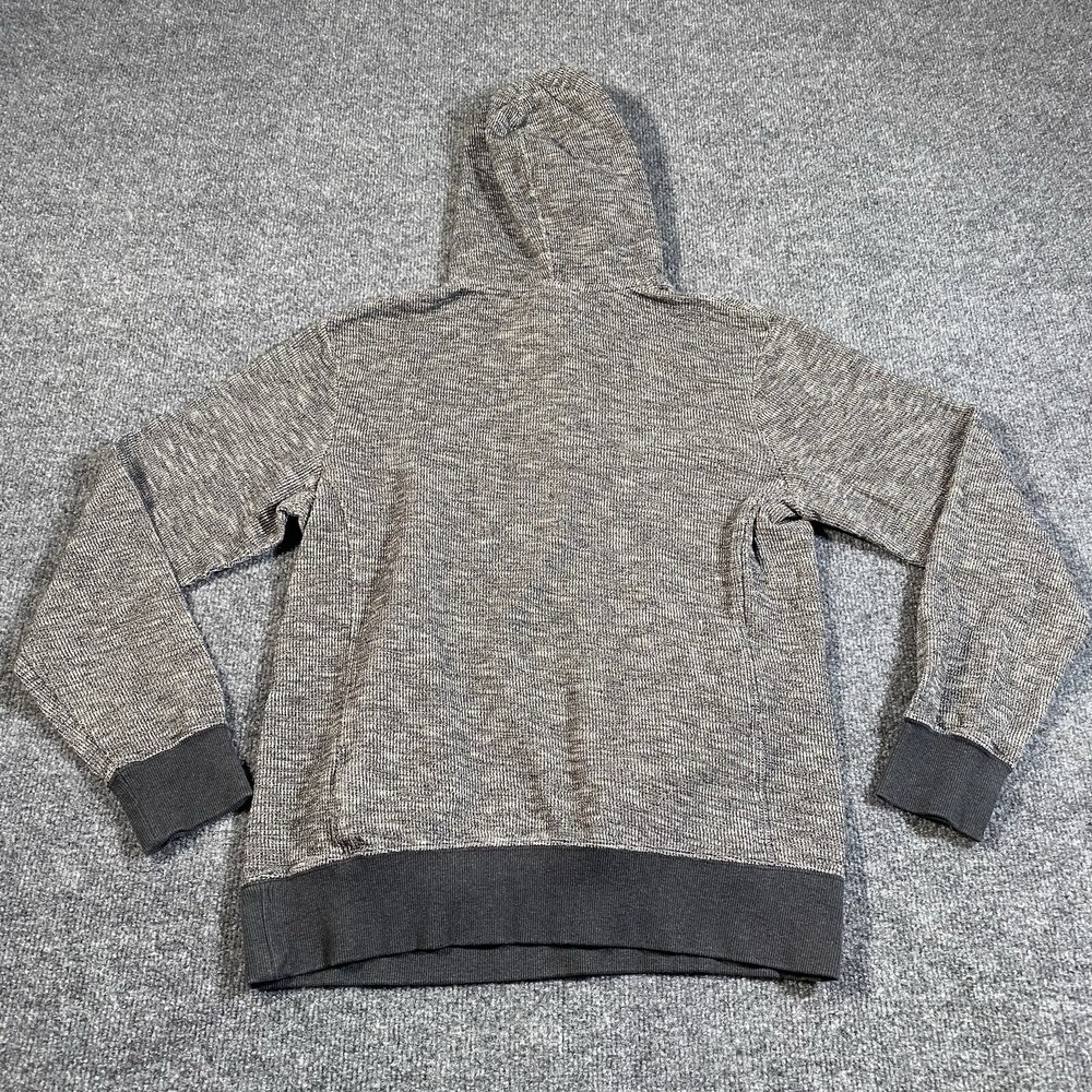 Nike Mens Small Henley Hooded Sweatshirt Heavy Knit Skater Grunge Retro Style - Picture 7 of 9